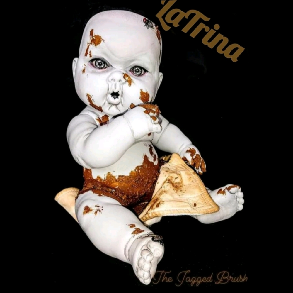 💩 OOAK Original Poopy Zombie Baby Creepy Goth Doll Horror Art Halloween Prop